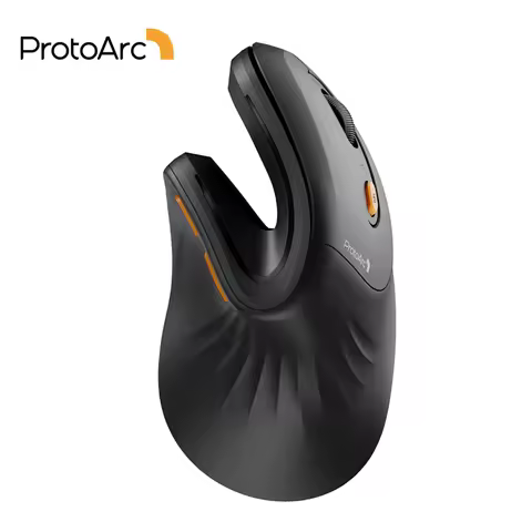 Souris verticale sans fil ergonomique — Bluetooth, multi-appareils, DPI réglable