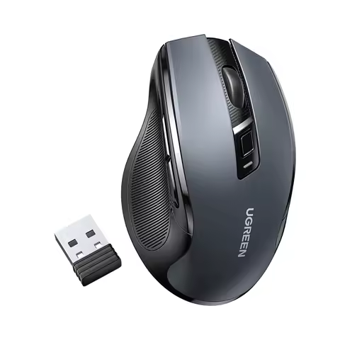 Souris Bluetooth 4000 DPI — 6 boutons silencieux, ergonomique, multi-appareils