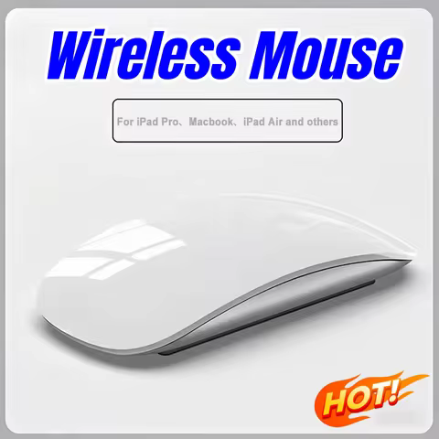Souris sans fil mince rechargeable — surface tactile, Bluetooth double mode