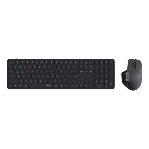 Kit clavier ultra-mince 110 touches + souris multi-appareils rechargeable