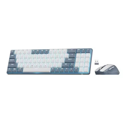 Kit clavier mécanique 78 touches profil bas + souris 2400 DPI